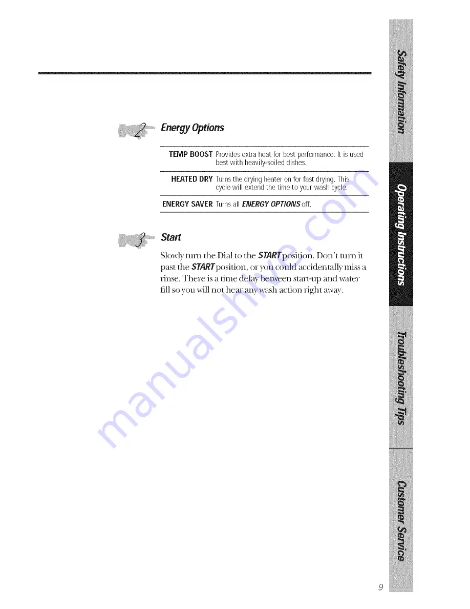 GE GSD1380 Owner'S Manual Download Page 9