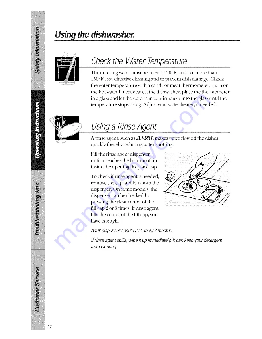 GE GSD1380 Owner'S Manual Download Page 12