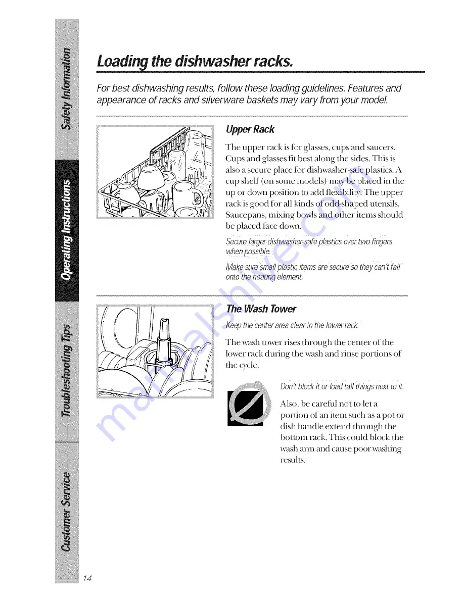 GE GSD1380 Owner'S Manual Download Page 14