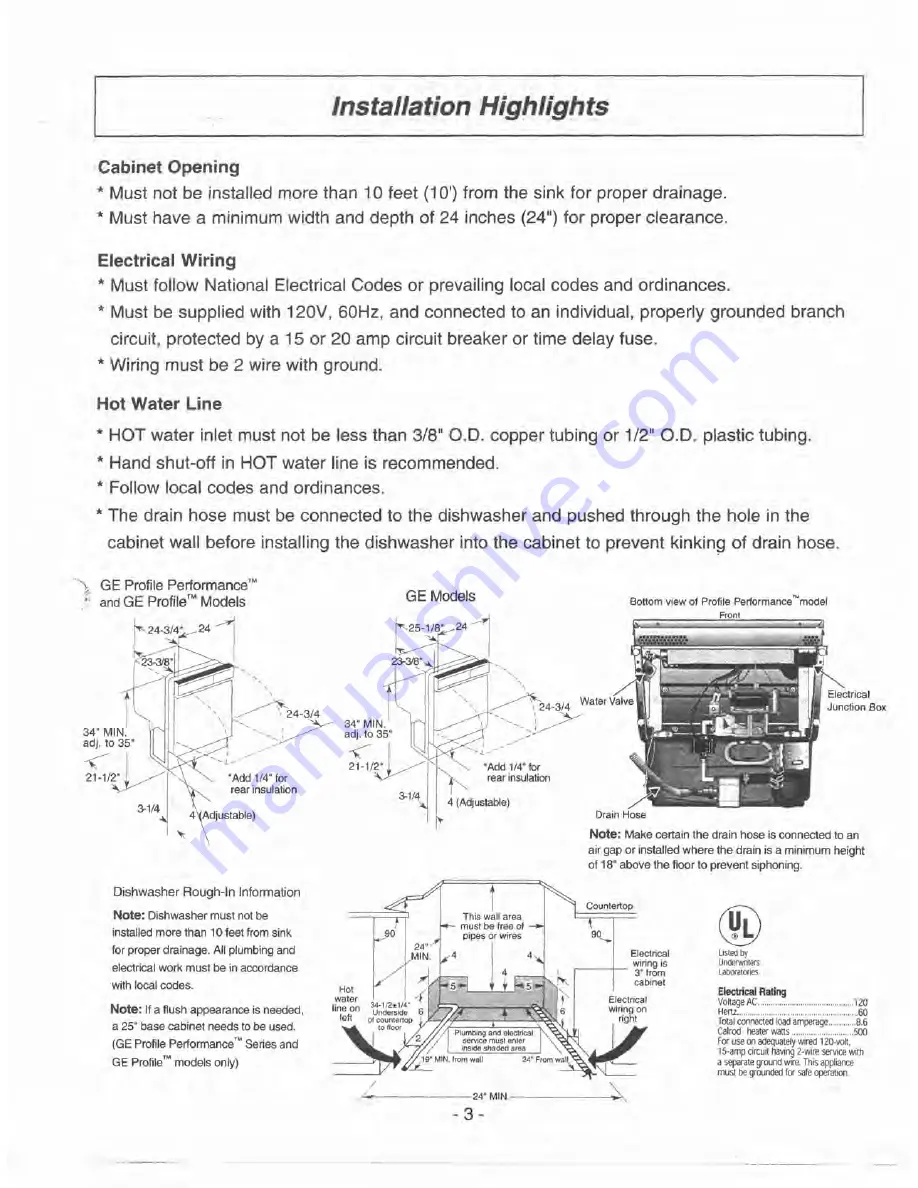 GE GSD4900Z Скачать руководство пользователя страница 5