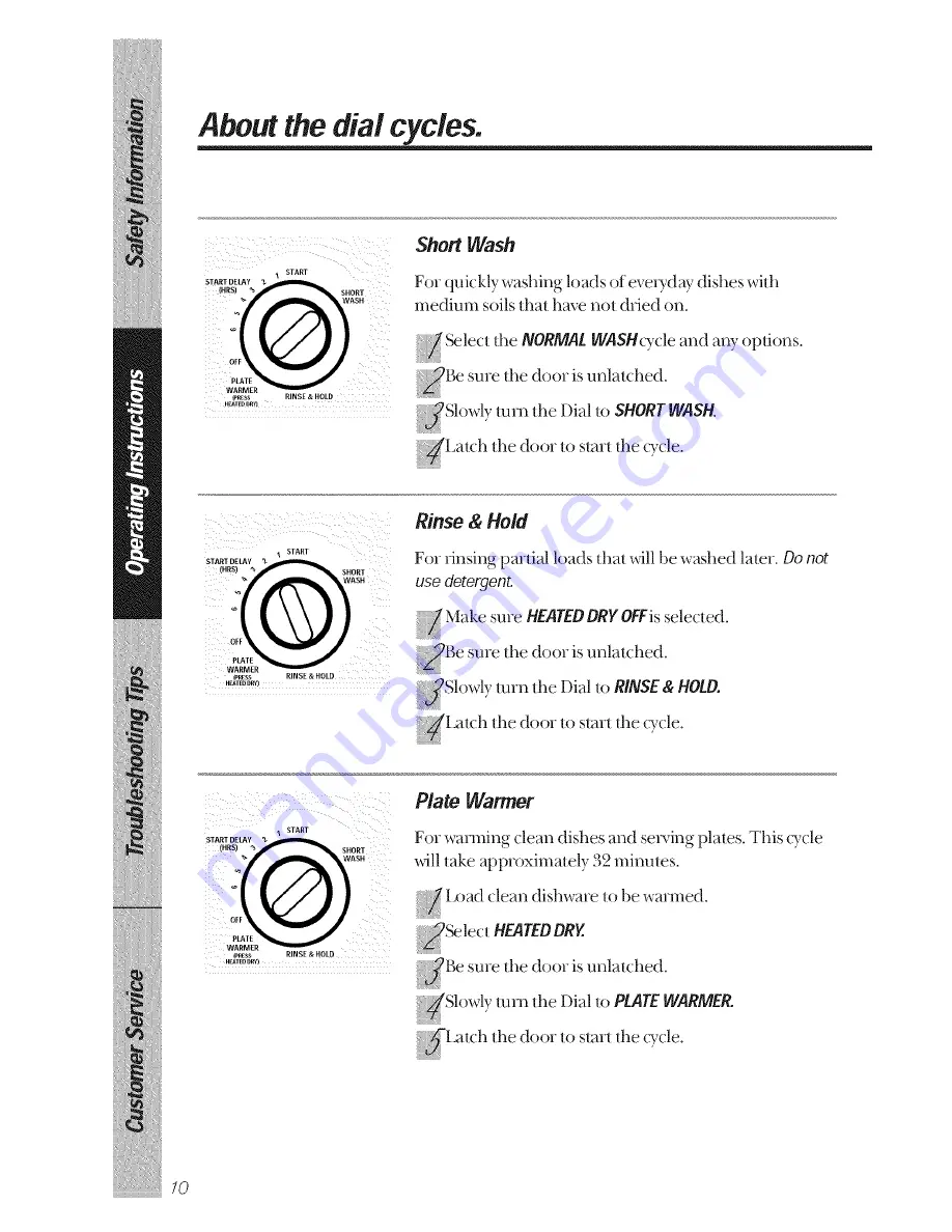 GE GSD7750 Owner'S Manual Download Page 10