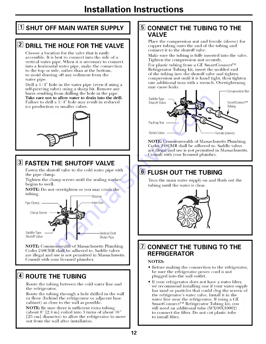 GE GSH22JFTDWW Owner'S Manual Download Page 12