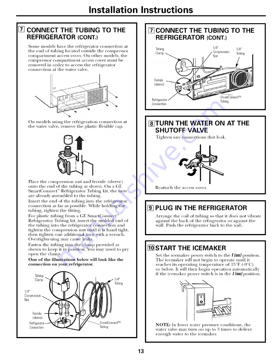 GE GSH22JFTDWW Owner'S Manual Download Page 13