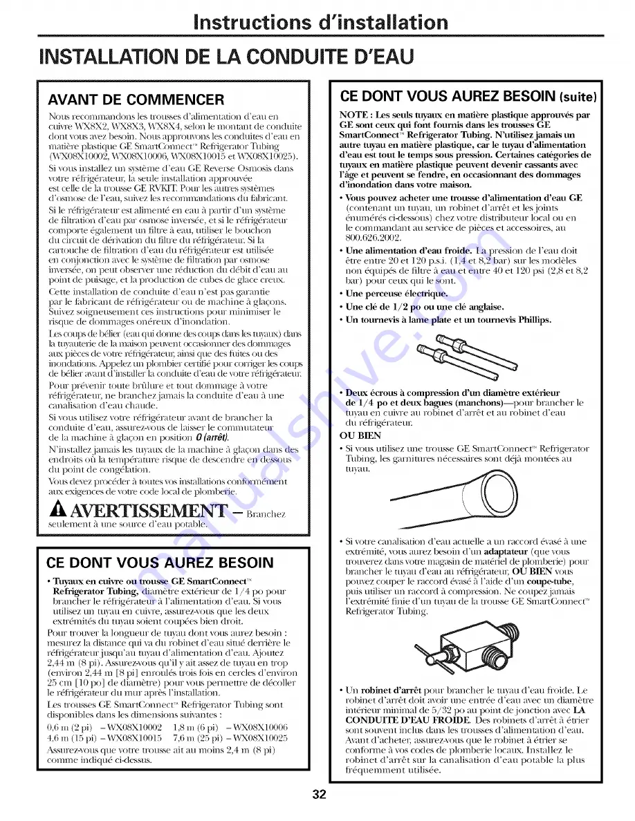 GE GSH22JFTDWW Owner'S Manual Download Page 32