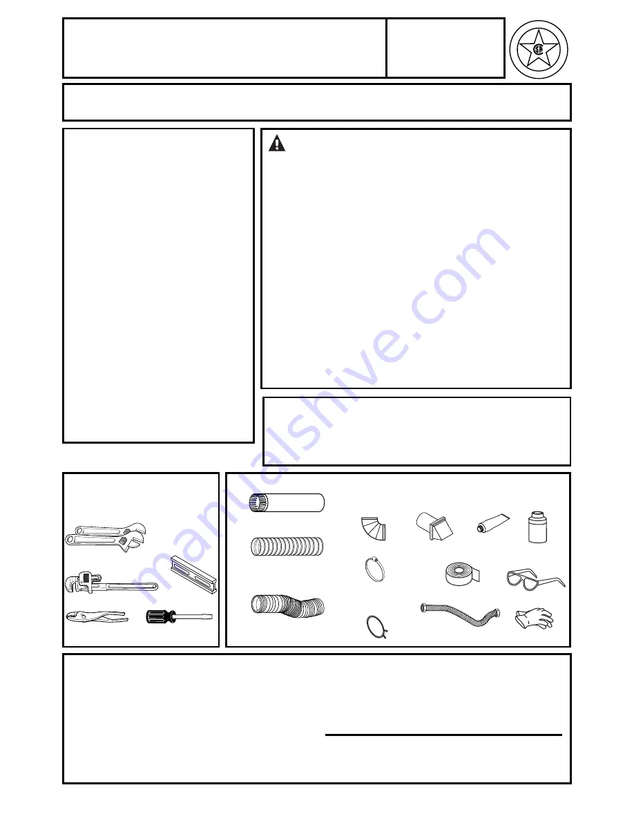 GE GTDN500GMWS Installation Instructions Manual Download Page 1