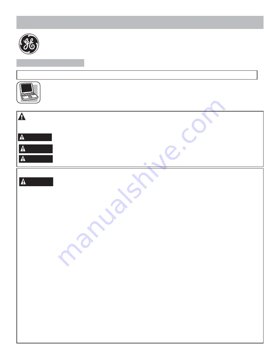 GE GTS16DTHBB Quick Use & Care Download Page 17