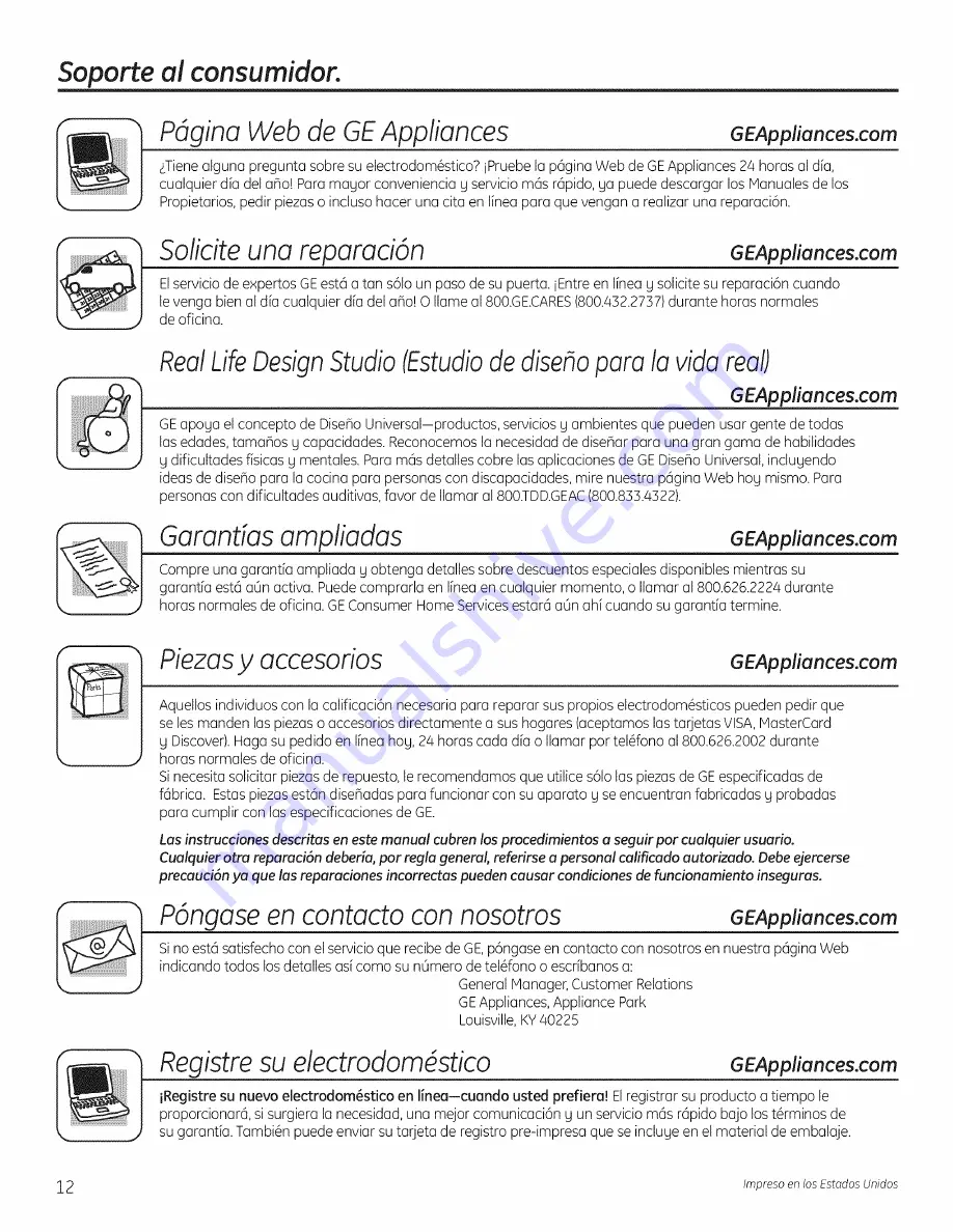 GE GTWN4950L0WS Скачать руководство пользователя страница 24