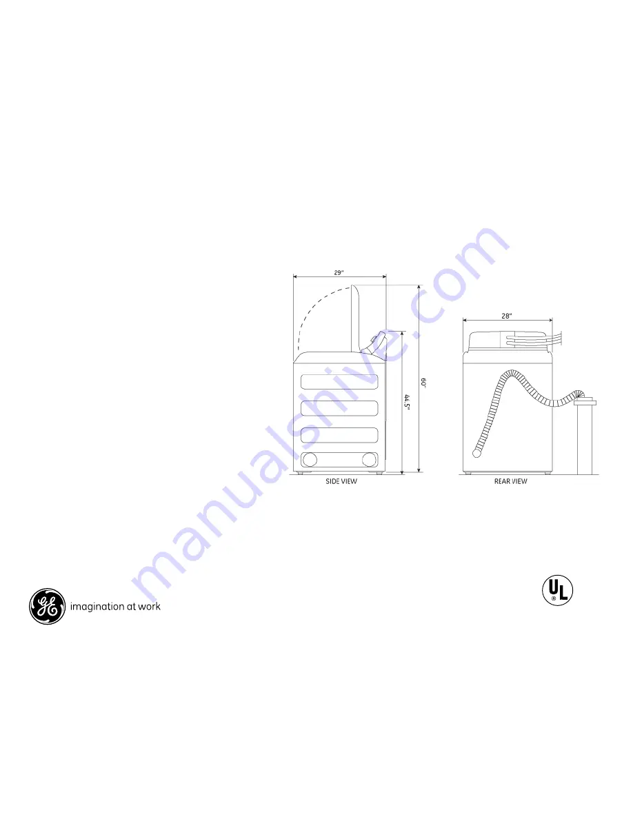 GE GTWN7450DWW Скачать руководство пользователя страница 1