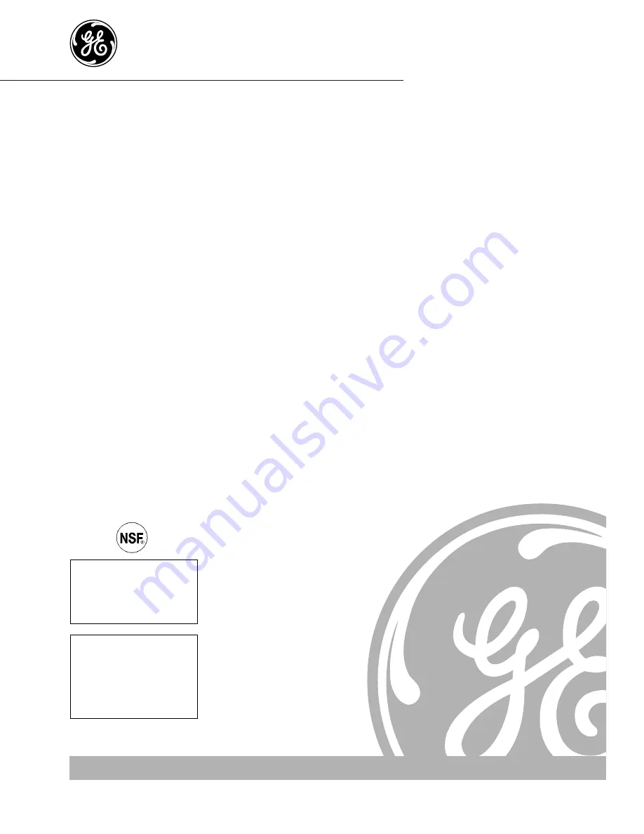 GE GX1S15C Owner'S Manual And Installation Download Page 1