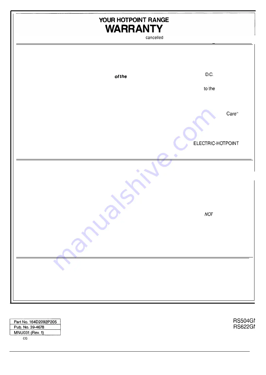 GE HOTPOINT RS504GN Instructions Manual Download Page 28