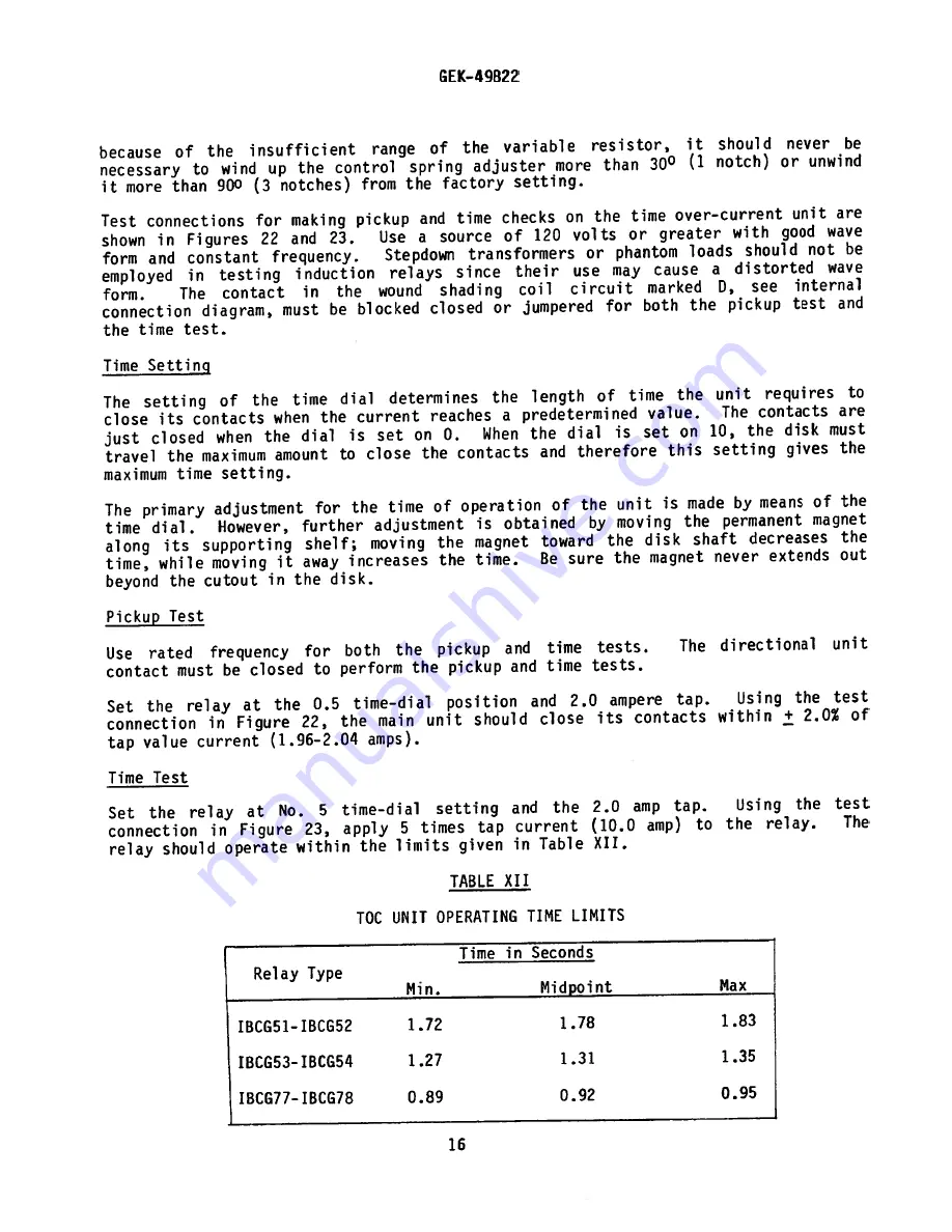 GE IBCG51M*Y1A Series Instruction Manual Download Page 16