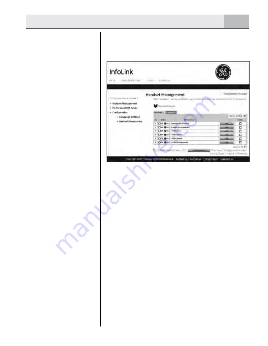 GE InfoLink 28320xx2 User Manual Download Page 35