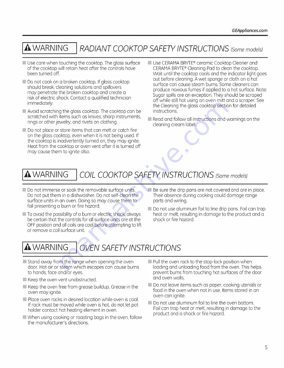 GE JAP02 Owner'S Manual And Installation Instructions Download Page 5