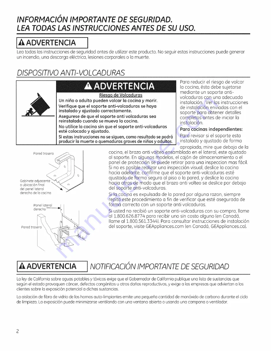 GE JAP02 Owner'S Manual And Installation Instructions Download Page 46