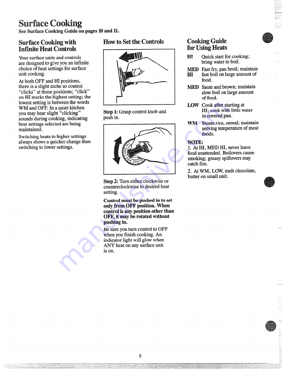 GE JBP22K Use And Care Manual Download Page 8