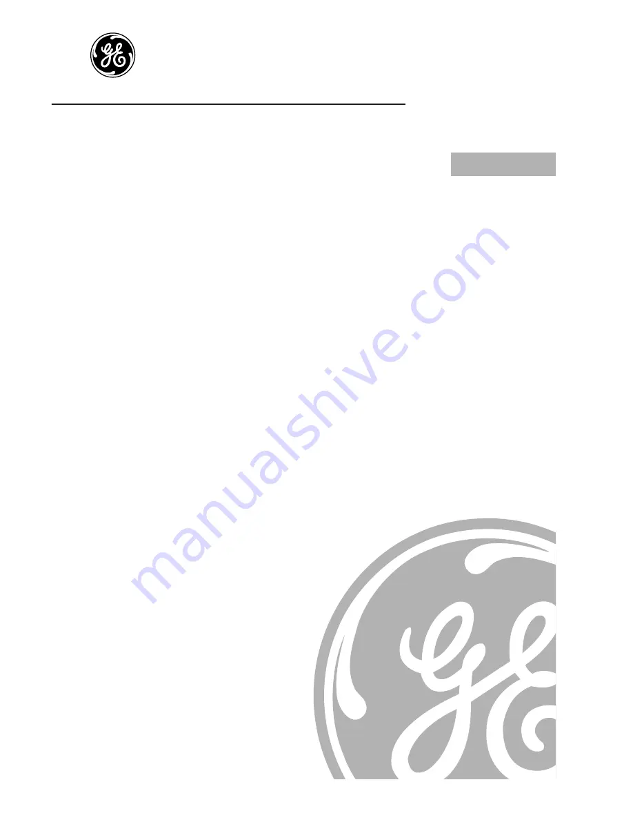 GE JE1860BH Owner'S Manual Download Page 1