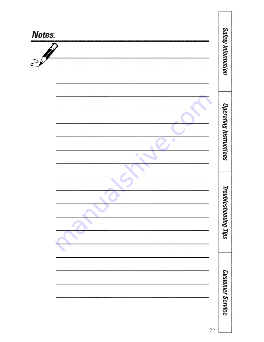 GE JES1351 Owner'S Manual Download Page 37