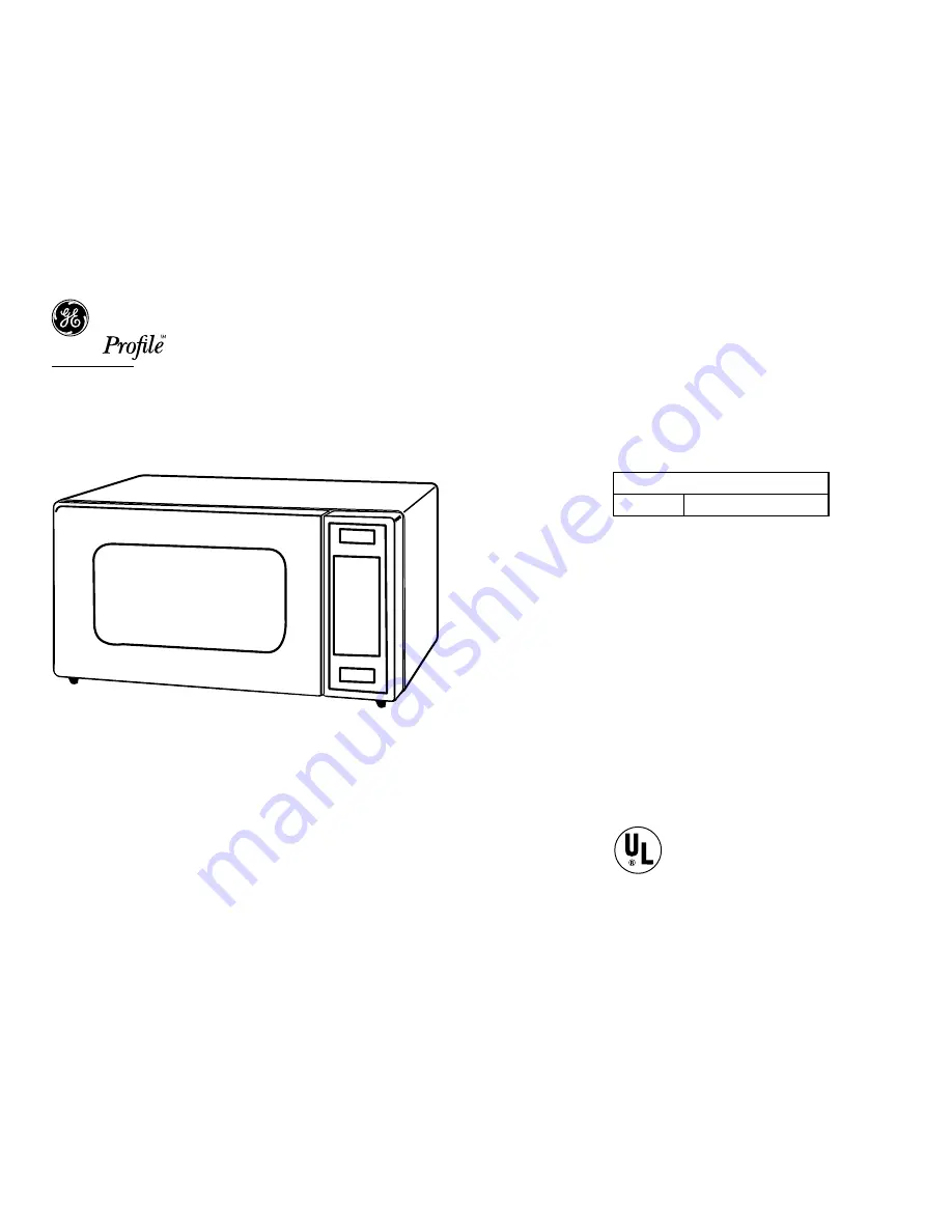 GE JES2251SJSS Datasheet Download Page 1