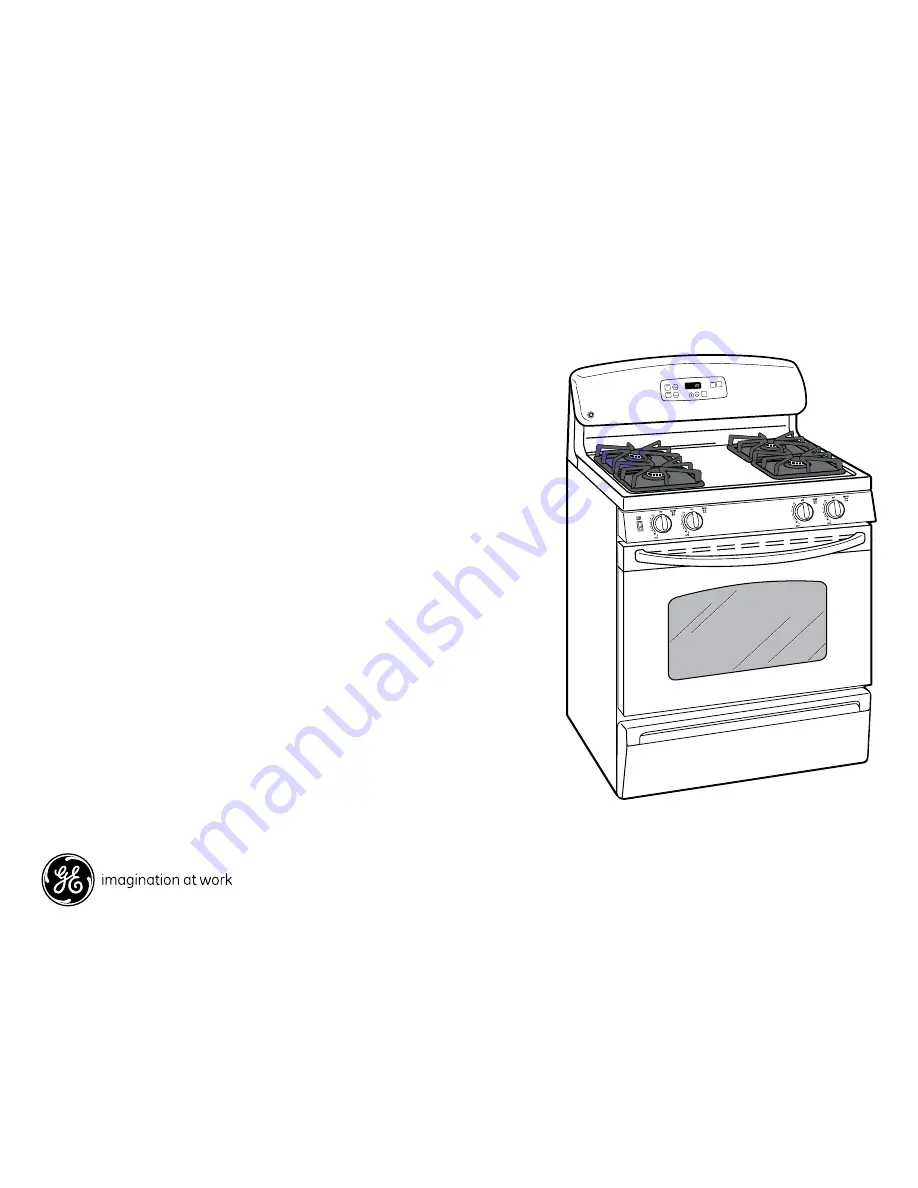 GE JGBS23DEMBB - 30 in Standard Clean Gas Range Скачать руководство пользователя страница 2