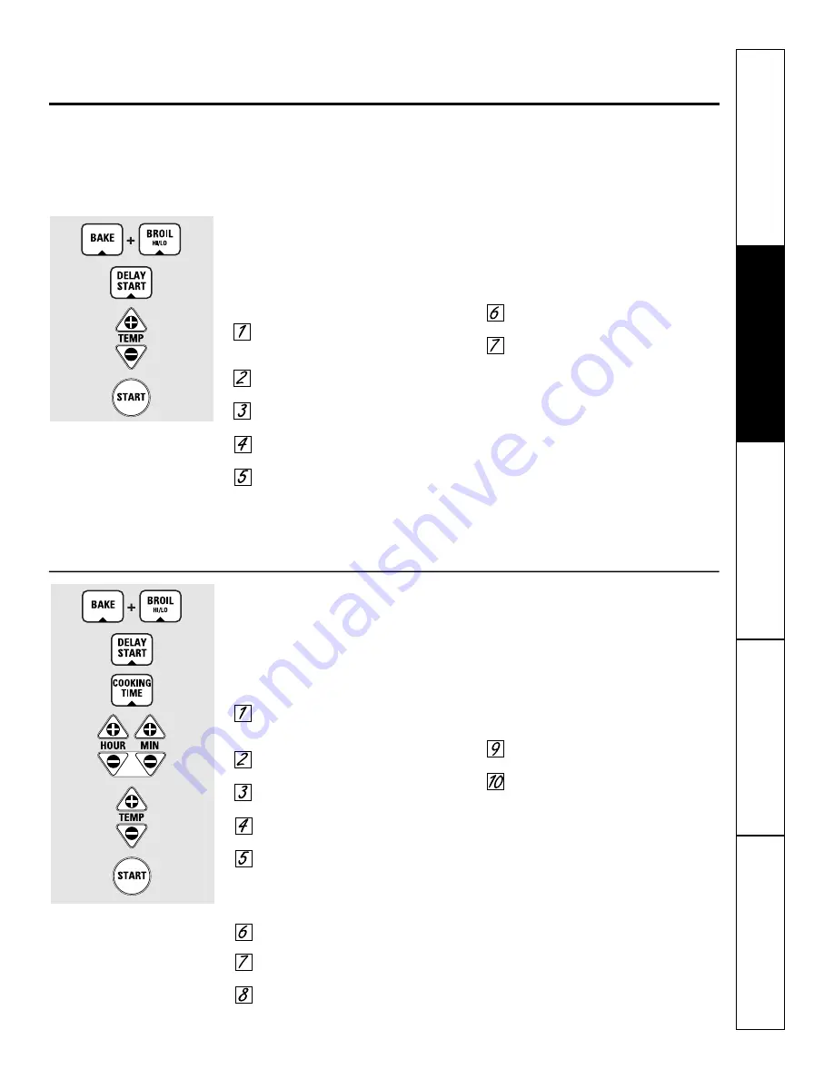 GE JKP25-27 Single Wall Oven Скачать руководство пользователя страница 9