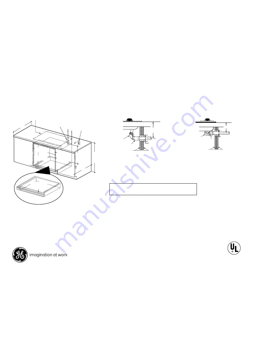 GE JKP70DPBB Dimensions And Installation Information Download Page 2