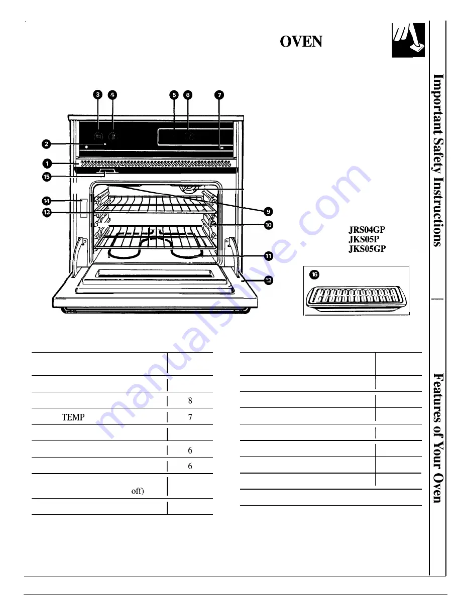 GE JRS04GP Use And Care Manual Download Page 5