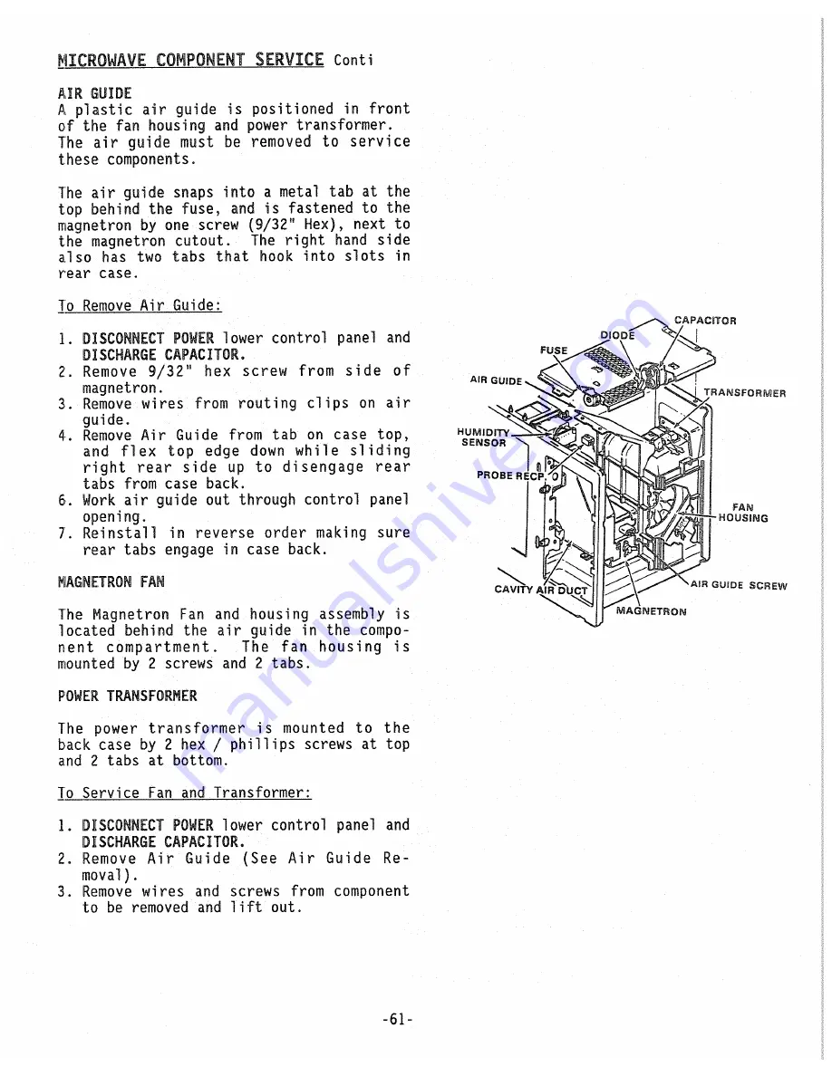 GE JRS04GP1 Technical Manual Download Page 63