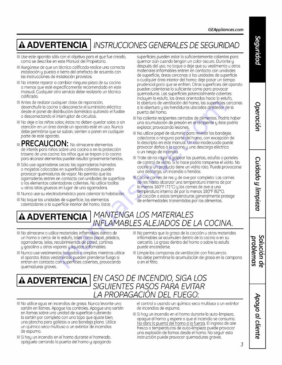 GE JSP46DP1BB Owner'S Manual Download Page 55