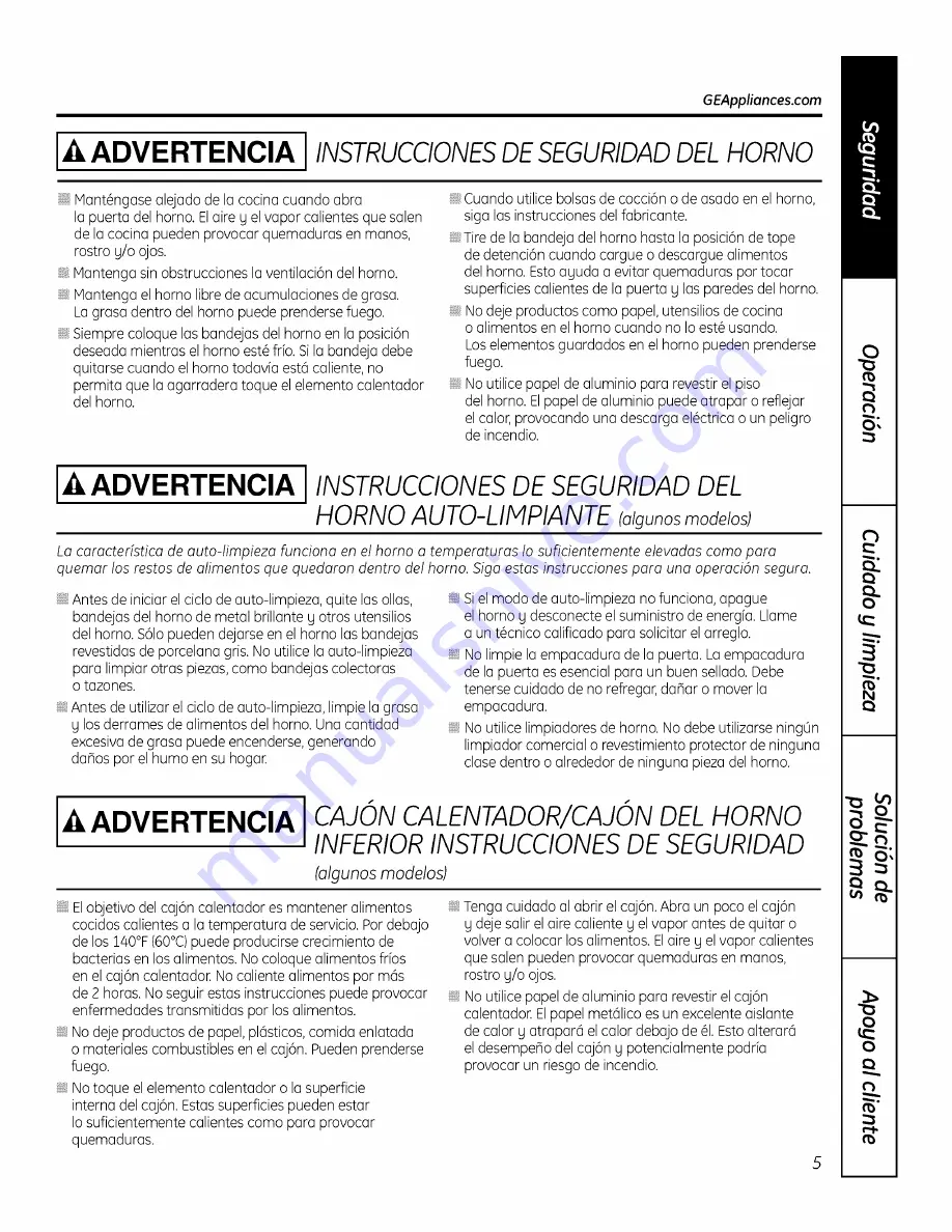 GE JSP46DP1BB Owner'S Manual Download Page 57