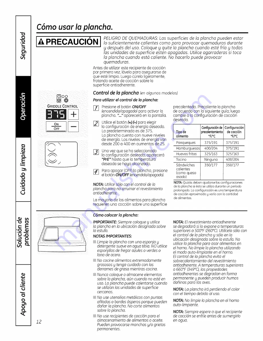 GE JSP46DP1BB Owner'S Manual Download Page 64