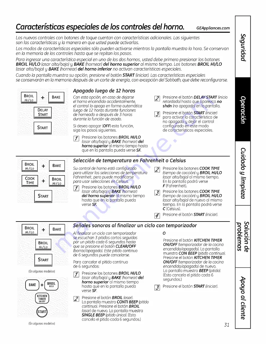 GE JSP46DP1BB Owner'S Manual Download Page 83