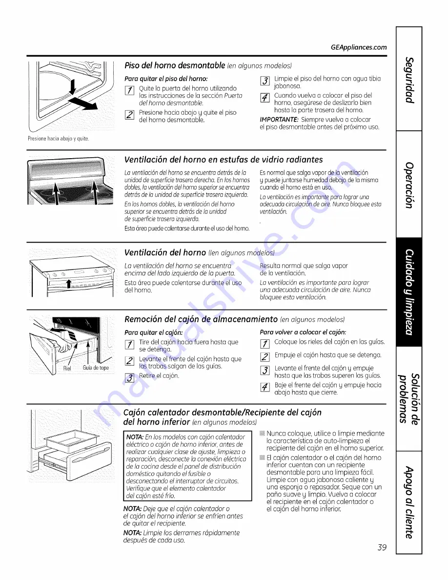 GE JSP46DP1BB Owner'S Manual Download Page 91