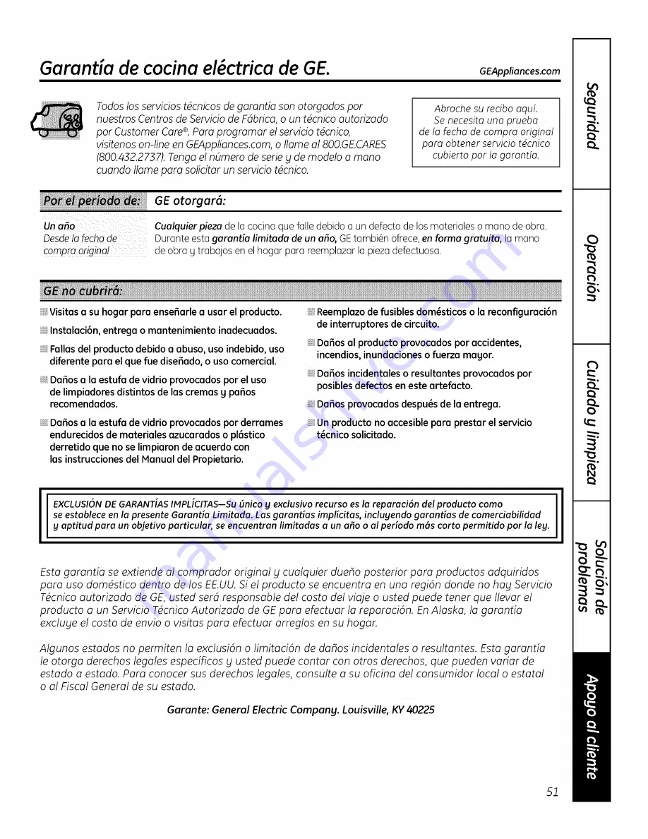 GE JSP46DP1BB Owner'S Manual Download Page 103