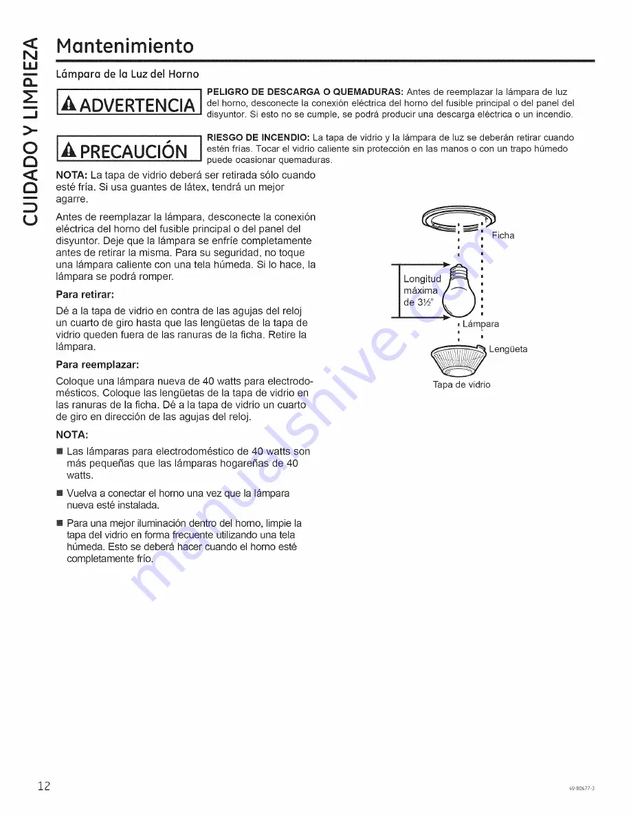 GE JT1000DF3BB Owner'S Manual Download Page 28