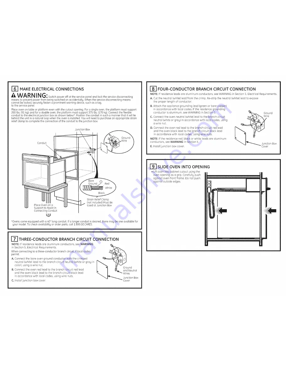 GE JT3000SF1SS Installation Instructions Manual Download Page 6