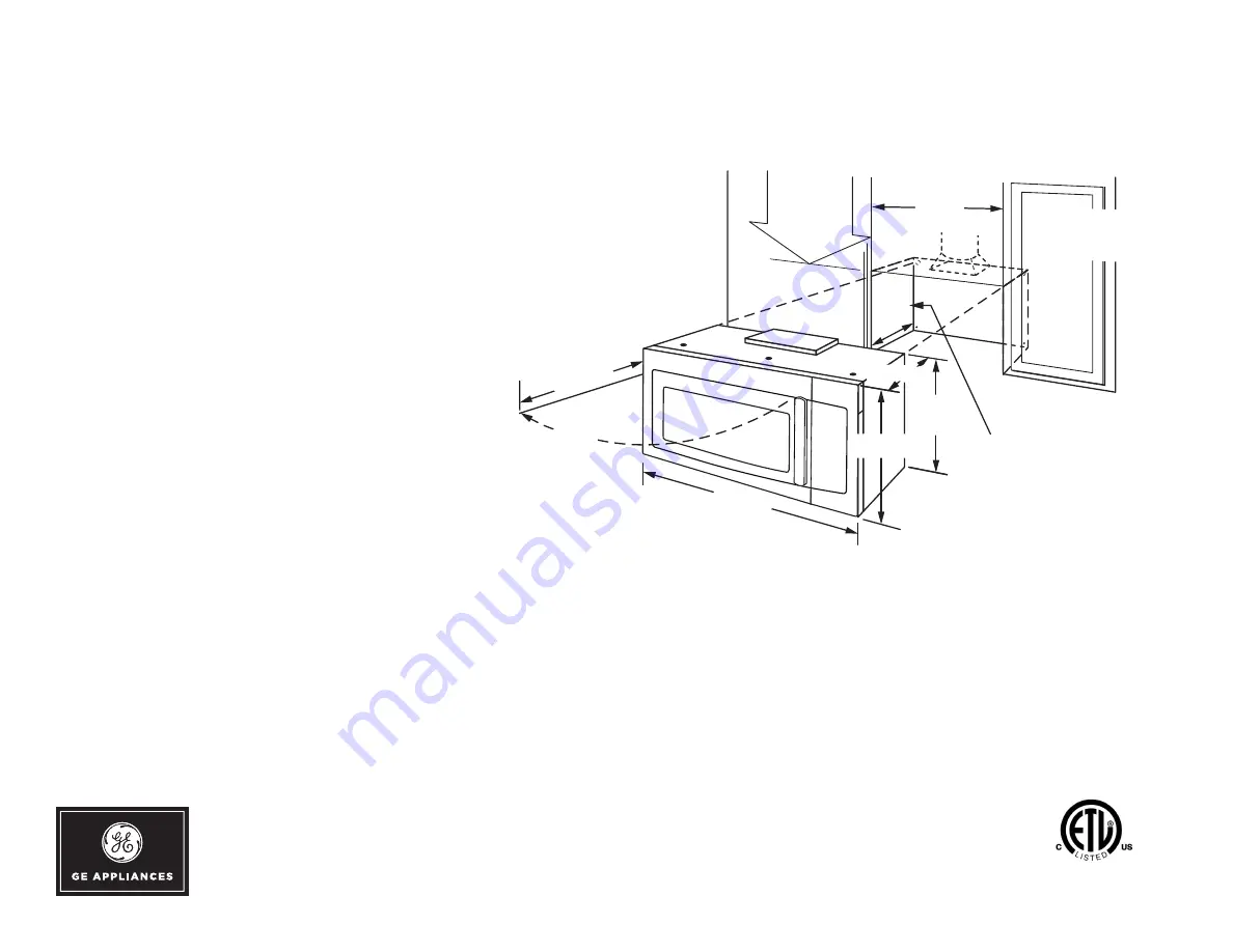 GE JVM7195SKSS Dimensions And Installation Information Download Page 1