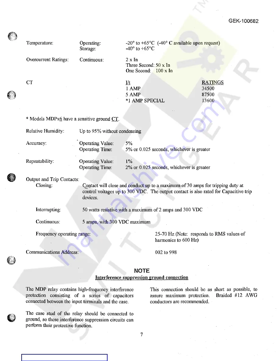 GE MDP Manual Download Page 7