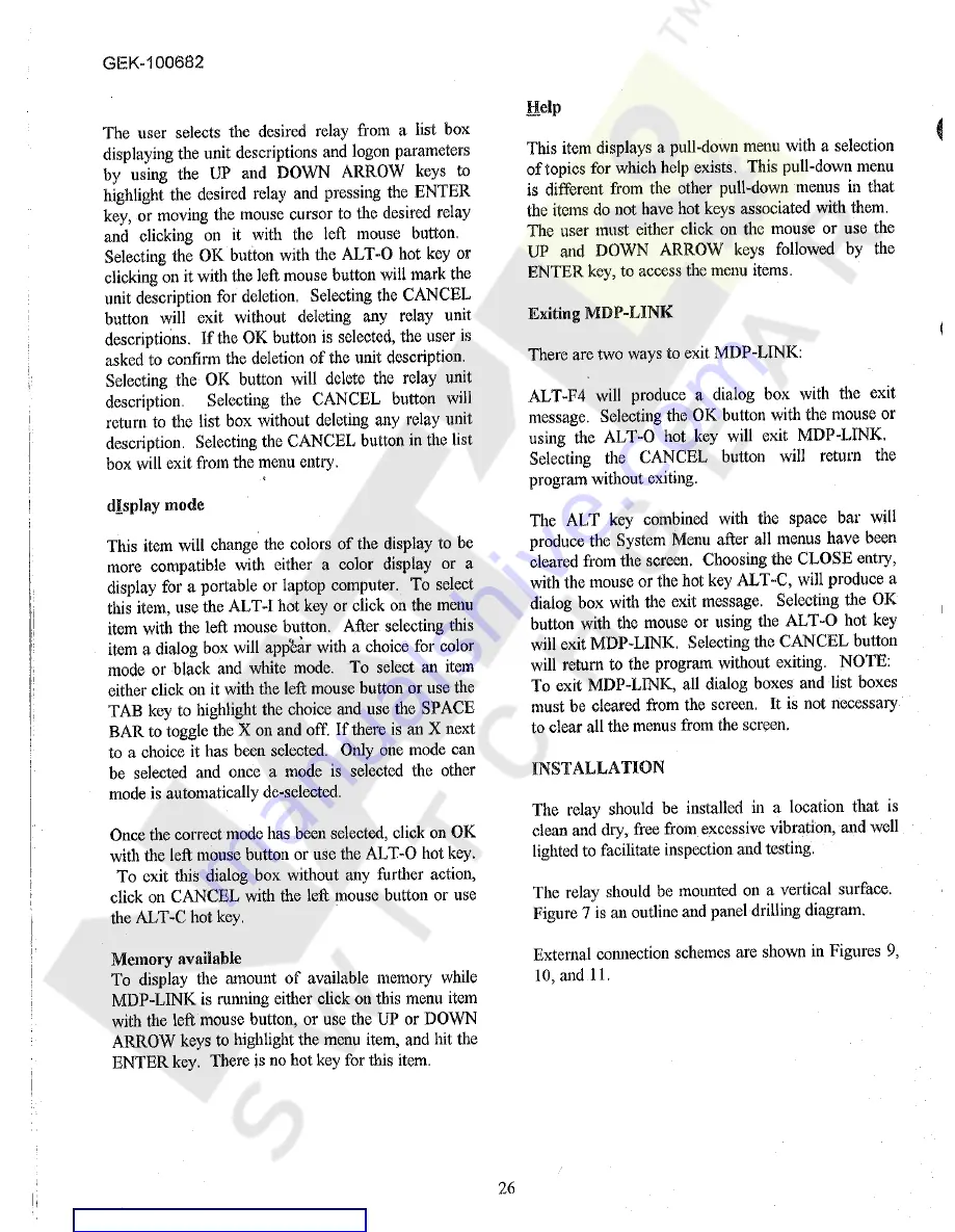 GE MDP Manual Download Page 26