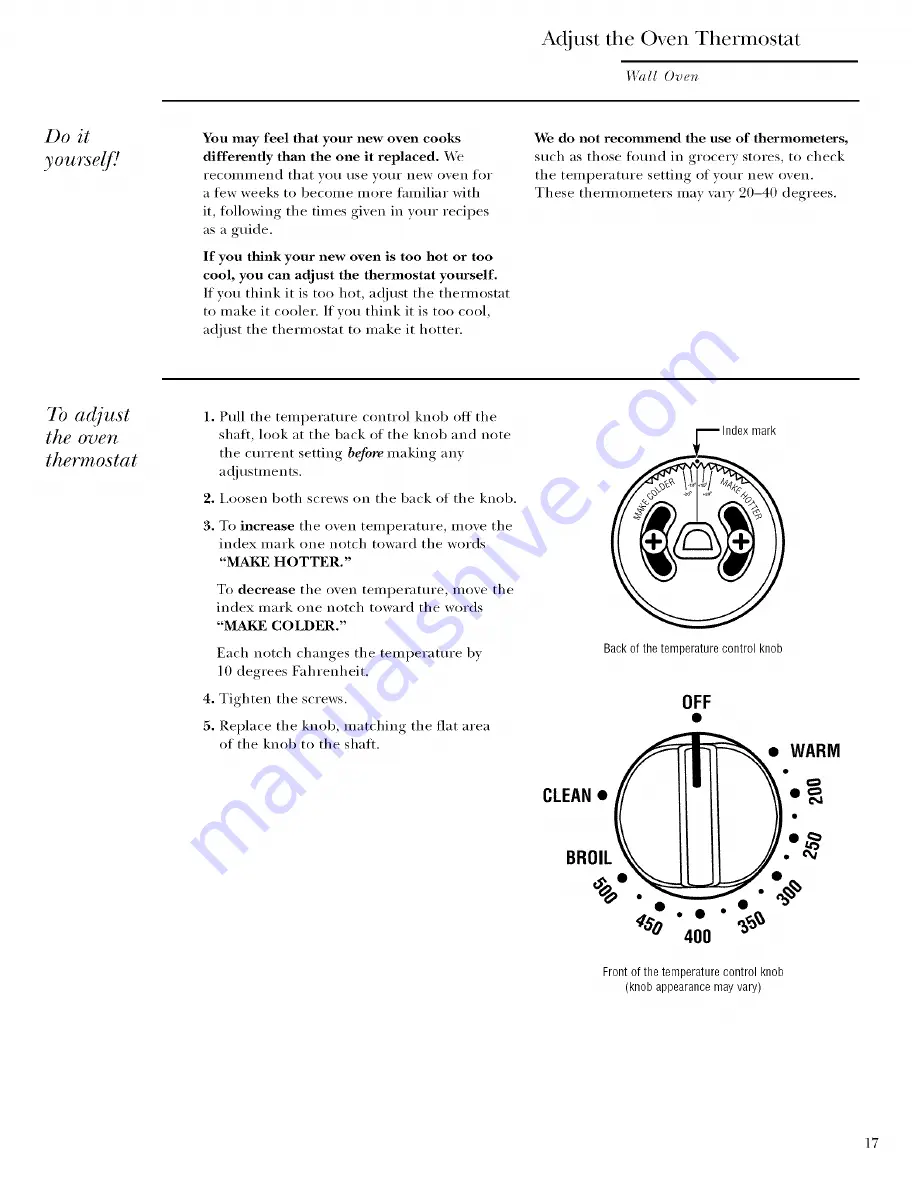 GE Monogram Refrigerator Use And Care Manual Download Page 17