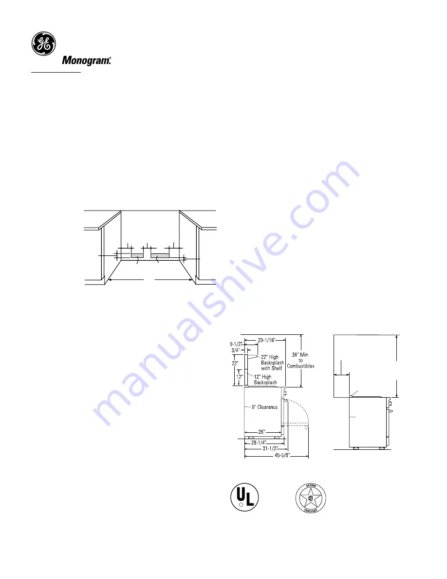 GE Monogram ZDP48N6DHSS Скачать руководство пользователя страница 2