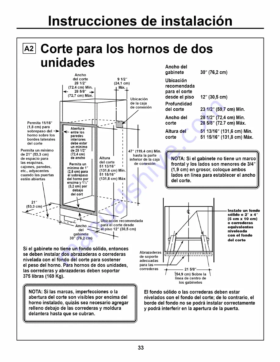 GE Monogram ZET2 Installation Instructions Manual Download Page 33