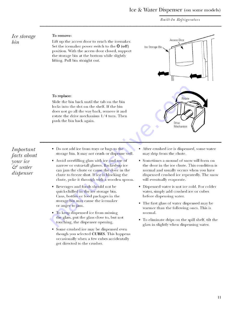 GE Monogram ZISS480DRISS Owner'S Manual Download Page 11