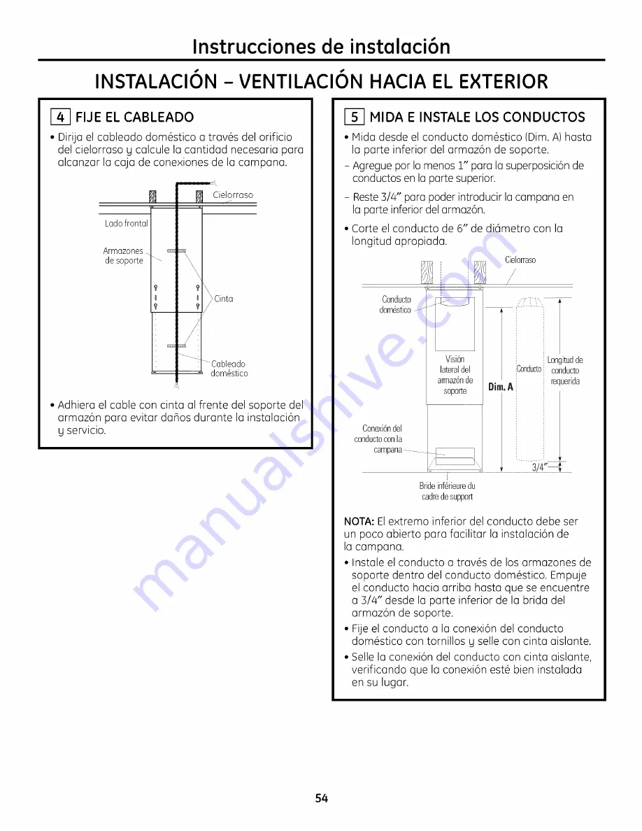 GE Monogram ZV855 Скачать руководство пользователя страница 54