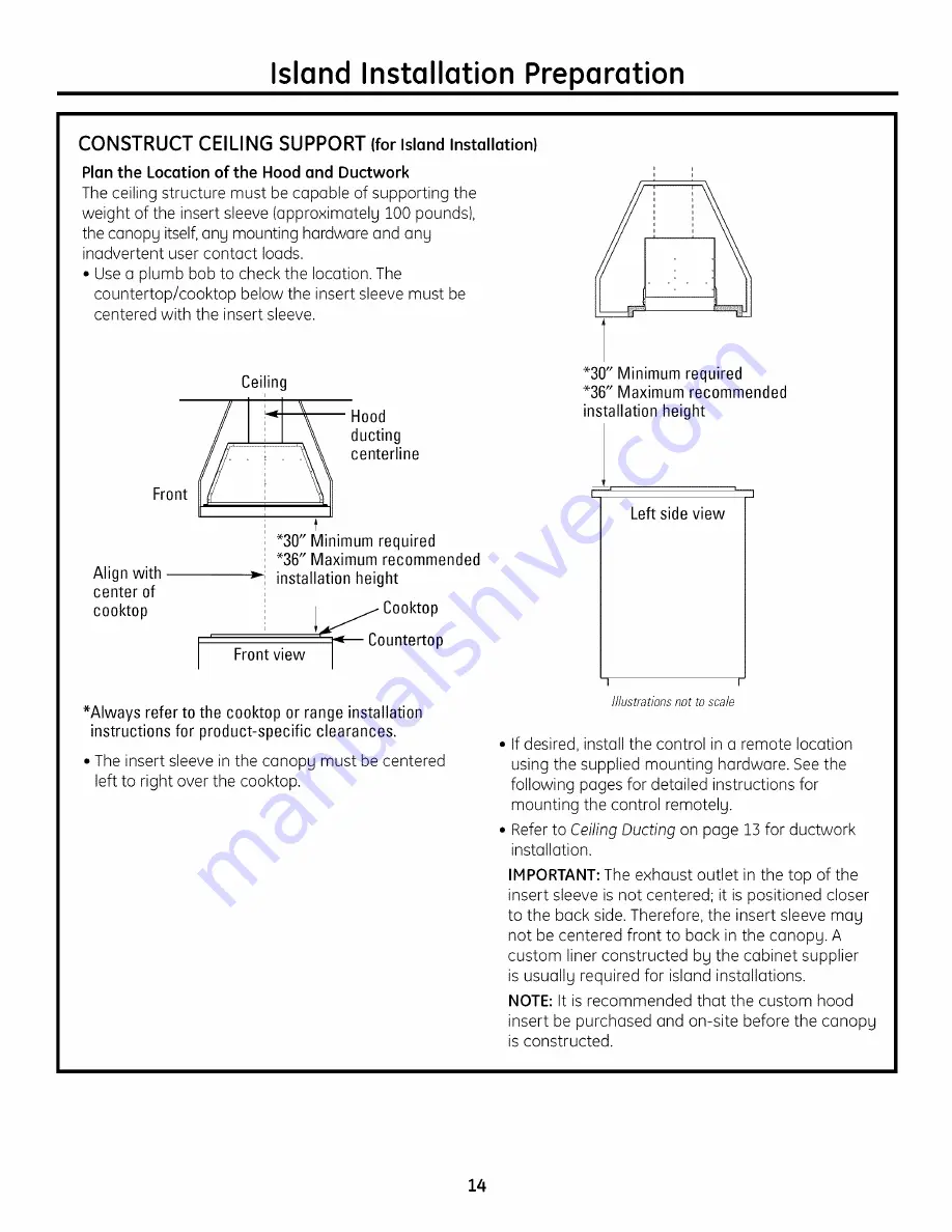 GE Monogram ZVC36L2SS Installation Instructions Manual Download Page 14