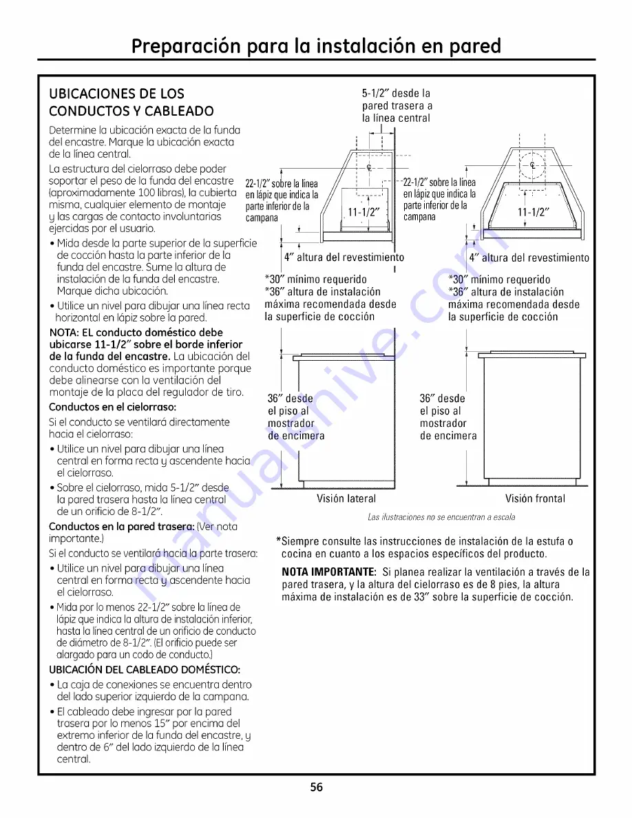 GE Monogram ZVC36L2SS Installation Instructions Manual Download Page 56