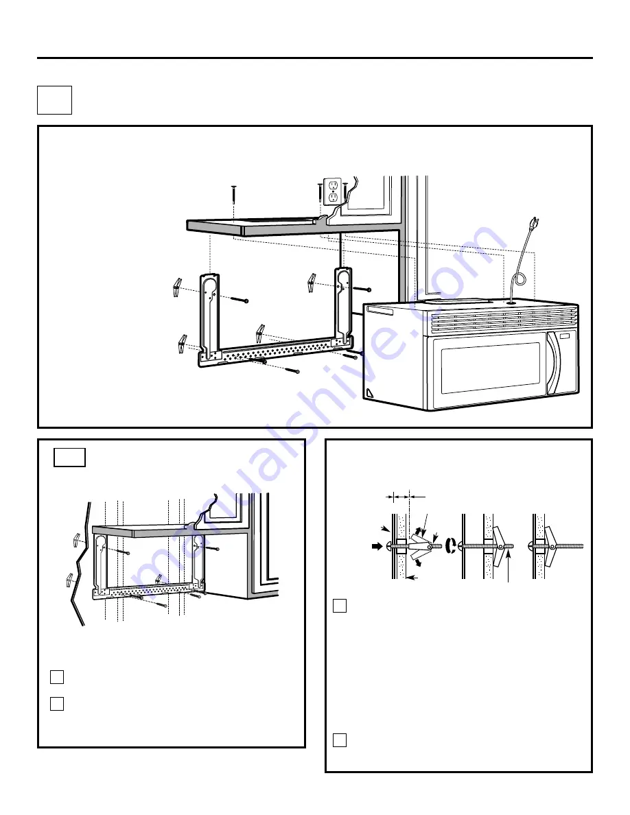 GE Over the Ran Microwave Oven Installation Instructions Manual Download Page 36