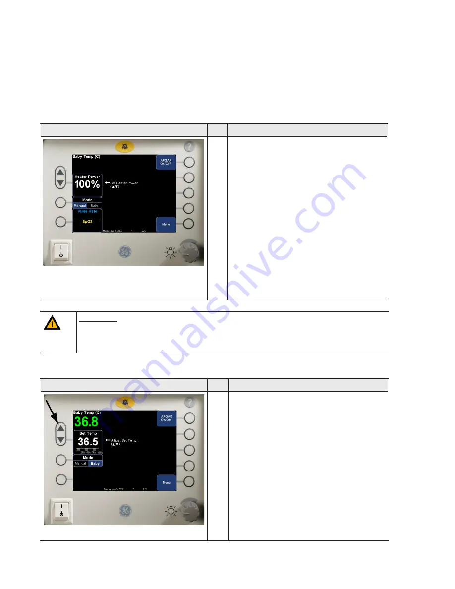 GE Panda iRes Warmer Operation And Maintenance Manual Download Page 17