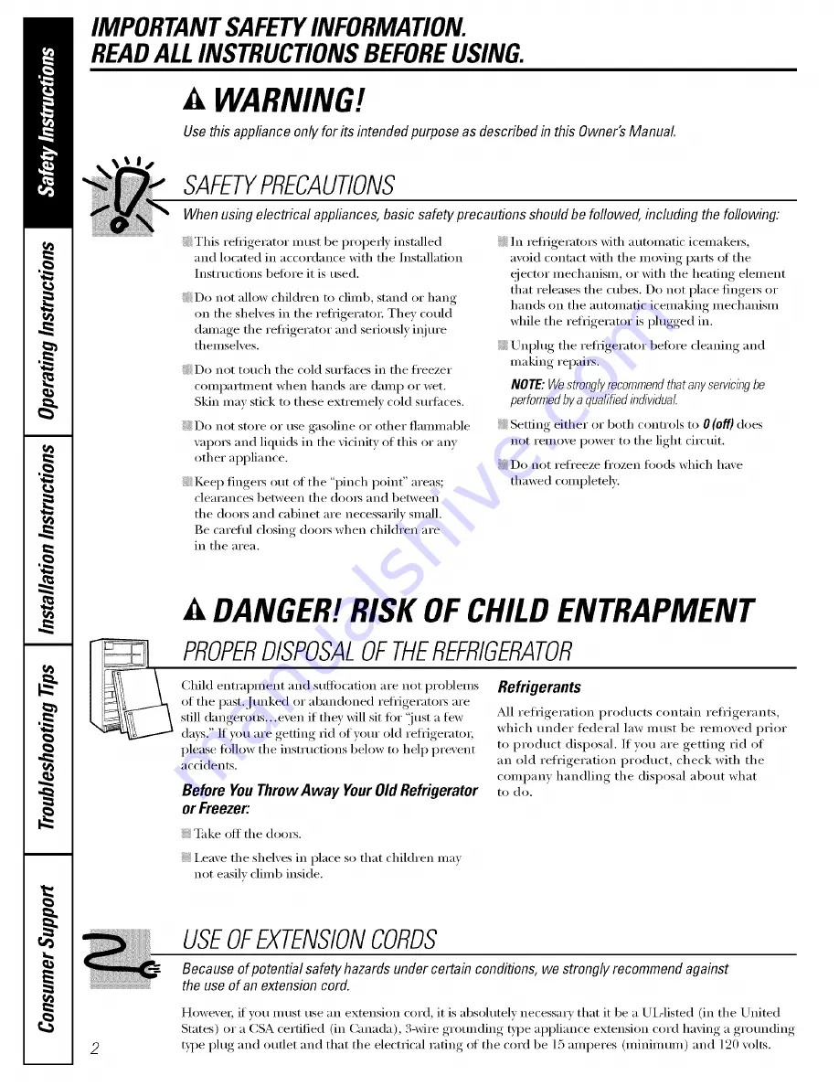 GE PDF22MFSABB and Скачать руководство пользователя страница 2