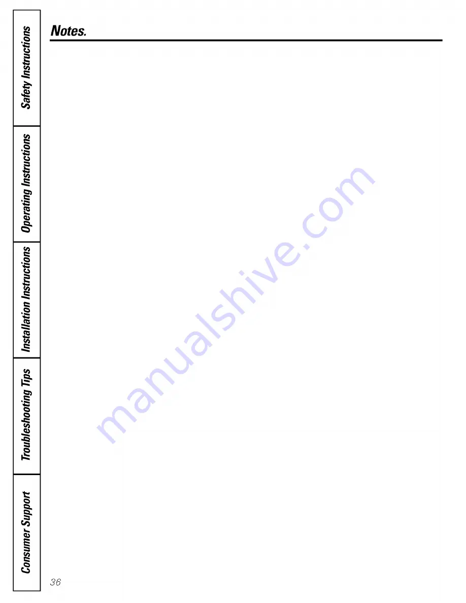 GE PDF22MFSABB and Скачать руководство пользователя страница 36