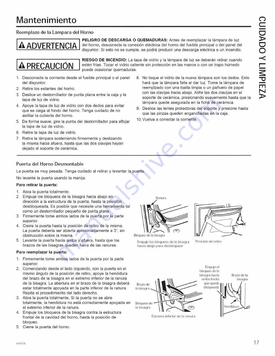 GE PK7000DF2WW Owner'S Manual Download Page 37